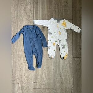 Burt's Bees and Gap Baby Footies Size 0-3 Months